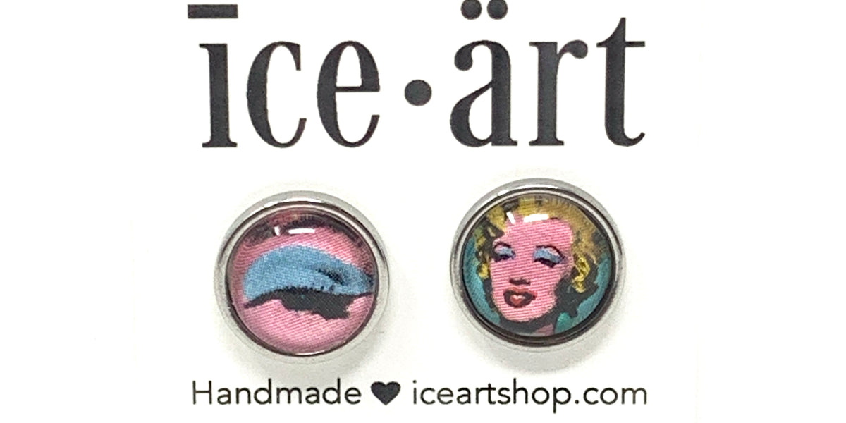 Pop art earrings sale
